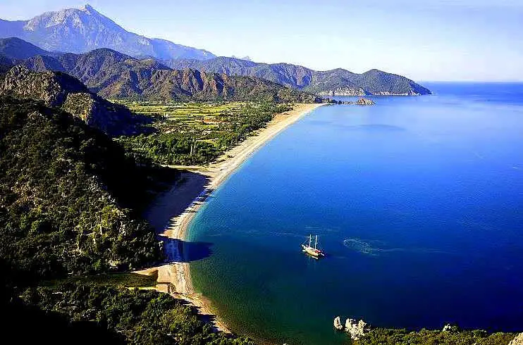 Segel- und Bootsrouten für die Türkei